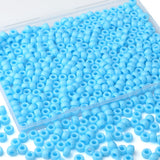 XIANNVXI Lake Blue Pony Beads 9mm Blue Pony Bead for Bracelets Hair Beads Bulk for Braids Crafts Friendship Necklace 500Pcs