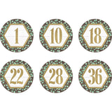 Spot On Floor Markers Eucalyptus Numbers 1-36, 4, Pack of 36