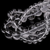 Chicager Natural Cyrstal Beads for Jewelry Making,10mm Clear Quartz Polished Smooth Round Gemstone Beads for Bracelet Necklace 1