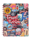 Doodle Travel Tales Wiro Bound Notebook Diary with Theme Based Bookmark Dangler(B5, 80 GSM, 160 Ruled Pages)