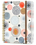 DHGPTS Spiral Journal Notebook, A5 Cute Notebooks for Women Men, College Ruled Hardcover Notebook for Work & Note Taking, 60 Pag