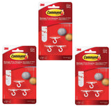 Command 17008ES Ceiling 9 Hooks, 12 Foam Strips per, White