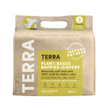 Terra Size 3 Diapers: 85% Plant-Based, Ultra-Soft & Chemical-Free for Sensitive Skin, High Absorbency for 13-24 lb Babies, 20 Co