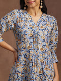 Libas Women'S Viscose Rayon Regular Kurti (29157_Blue Blue 2Xl