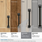 Amerock | Cabinet Pull | Black Bronze | 5-1/16 Inch (128 Mm) Center To Center | Mulholland | 1 Pack | Drawer Pull | Drawer Handl