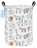 LANGYASHAN Laundry Basket Canvas Fabric Collapsible Organizer Basket for Storage Bin Toy Bins Gift Baskets Bedroom Clothes Child