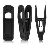 Tinfol Black Plastic Hanger Clips 40Pack, Large Opening Pant Clips, Strong Pinch Grip Clip for Slim-line Clothes Hangers, Multi-