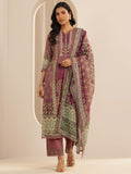 Libas Women'S Linen Kurta Sets (48866_Mauve_Xs)
