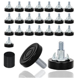 Eunenete 24 PCS M6 Thread Furniture Feet Levelers,Furniture Leveling Feet with T-Nuts