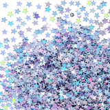 3000 Pieces Iridescent Star Confetti Metallic Foil Table Confetti Stars Sequin Sprinkles Table Scatter Decor for Disco Themed, B