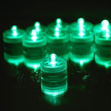 WGVI WGV Submersible Led Tea Light, Waterproof Pool Underwater Floral Long Lasting Re-usable Flameless Candle for Wedding Party