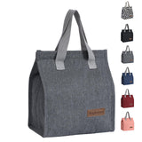 Baglemon Lunch bag, Insulated Lunch Bag for Women Men, Lunch Containers Reusable Lunch Tote Bags for Work, Travel, Outdoor (Grey