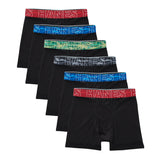Hanes Boys Big Performance Tween Boxer Brief Pack, XTemp Mesh Stretch Underwear, 6Pack, Black6 Pack, Medium