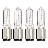 KOR Q100CL/DC - 120-Volt - Halogen JD Type T4 - BA15D - DC Bayonet Base - 100-Watt - Clear Light Bulbs (4 Pack)