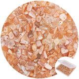 456 PCs Natural Chip Stone Beads, 5-8mm Irregular Multicolor Gemstones Loose Crystal Healing Sunstone Rocks with Hole for Jewelr