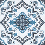 FloorPops FP3932 Marrakesh Peel & Stick Floor Tiles, Blue