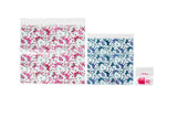 Miamica Women's Resealable Toiletry Bag & Travel Packing Organizers, Floral 40 Pack