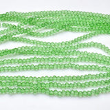 Chengmu 2mm Rondelle Glass Beads for Jewelry Making, Faceted Briolette Crytal Spacer Beads for Bracelet Necklace Earring, Perido