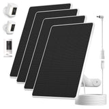Solar Panel for Ring Camera,6W Solar Charger for Ring Stick Up Cam&All-New Spotlight Cam Outdoor Wireless (Battery),Fast Chargin