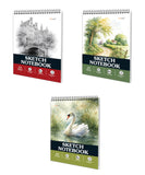 GOWOO Amsterdam City, Village Countryside & Peaceful Swan Spiral Sketchbook Set Urban, Rural and Nature Theme Drawing Pads, Cr