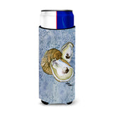 Oyster Cool Blue Water Ultra Beverage Insulators For Slim Cans 8152Muk