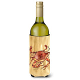 Cooked Crab Sandy Beach Wine Bottle Beverage Insulator Beverage Insulator Hugger