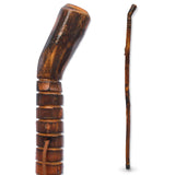 RMS Natural Wood Walking Stick - 48 Inch Handcrafted Wooden Hiking Stick - Assisting Men or Women with Disability or Limited Mob