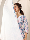 Libas Women'S Pure Cotton Kurta Sets (99311_White_Xl)
