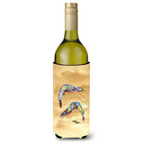 Shrimp Sandy Beach Wine Bottle Beverage Insulator Beverage Insulator Hugger