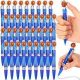 Zhanmai 36 Pcs Basketball Ballpoint Retractable Ball Sports Writing Pen Medium Point 1.0 mm Black Ink Pens Basketball Souvenirs