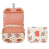 Hanging Travel Toiletry Bag For Women & Men Waterproof Organizer With Hook, Multiple Compartments, Flamingo Print Ideal For