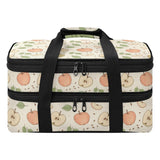 Eraedgza Red Apples Pattern Insulated Casserole Carrier for Hot Cold Dish