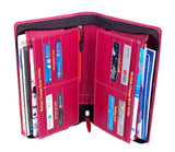 Pareek MenS Multiple Cheque Book Holder & Passbook Cover Maroon Colour Imported Pu Leather Material