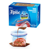 Ziploc Quart Food Storage Freezer Bags, Stay Open Design with StandUp Bottom, Easy to Fill, 100 Count