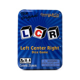 LCR Left Center Right Dice Game - Blue Tin