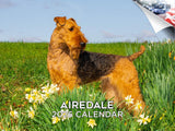 2025 2026 Airedale Calendar - Dog Breed Monthly Wall Calendar - 12 x 18 Open - Thick No-Bleed Paper - Giftable - Academic Teache