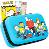 Peanuts Pencil Case for Kids, Boys, Girls - Bundle with Pencil Holder Featuring Snoopy, Charlie Brown Plus Tattoos, More| Peanut