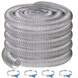 2-1/2x50'PVC Dust Collection Hose,2.5Inch Dust Collector Hose for Woodworking,Workshops Dust Collection System,Puncture Resistan