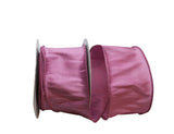 Reliant Ribbon 92975W-122-40F Dupioni Supreme Wired Edge Ribbon, 2-1/2 inch X 10 Yards, Rosy Mauve