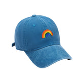 Salty The Blue Rainbow Cap For Women Stylish | Summer Head Cap Hats For Girls, Kids, Boys | Uv Protection | Adjustable Cotton Ca