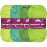 JubileeYarn Amigurumi Select Yarn - DK Acrylic - Shades of Green - 4 Skeins