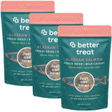 A Better Treat New Freeze Dried Salmon Dog Treats, Wild Caught, Single Ingredient | Natural High Value | Gluten Free, Grain Free