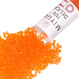 Miyuki Delica Seed Beads - Size 11/0 (1.6 mm), DB0703, Transparent Orange, 7.2 g, Approx. 1440 Beads, Made in Japan