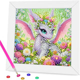 Aestalrcus Dragon Diamond Art Kits for Kids with Frame, Dragon Diamond Art Painting for Kids Ages 4-12, Easy Crystal Gem Art Kit