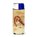 Shrimp Sandy Beach Ultra Beverage Insulators For Slim Cans 8161Muk