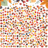 Tudomro 300 Pcs Thanksgiving Charms for Jewelry Making Bulk Autumn Fall Enamel Maple Leaf Pumpkin Charms for DIY Bracelet Neckla