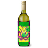 Mardi Gras Blonde Mermad With Mask Wine Bottle Beverage Insulator Beverage Insulator Hugger