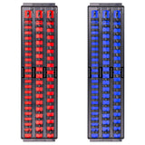 Ernst Manufacturing 2 Pack of Socket Boss with 18 Rails, 1 Red & 1 Blue for Complete Multiple Drive Size Socket Organization, Ho