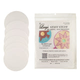 Lacys Stiff Stuff Beading Foundation 3.5Inch Round Shape White Fabric 6 Pieces Made in The USA Stiff & Durable Materi