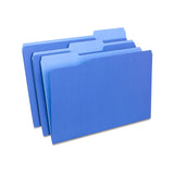 Staples File Folders, 1/3 Cut, Legal Size, Blue, 200/Carton (ST224568-CCVS)
